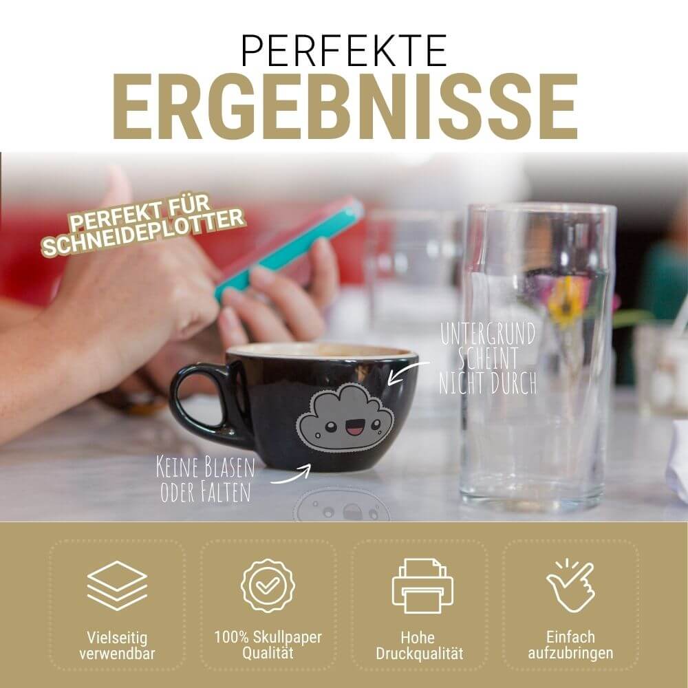 Wasserschiebefolie weiss Laser (auch Bestempelbar)