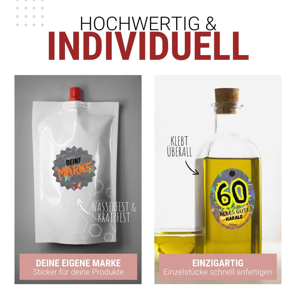 Aufkleber-Folie Hologramm Inkjet