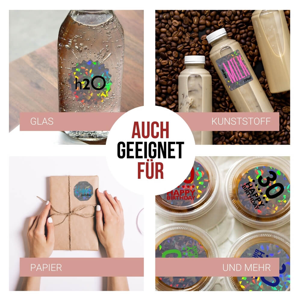 Aufkleber-Folie Hologramm Inkjet