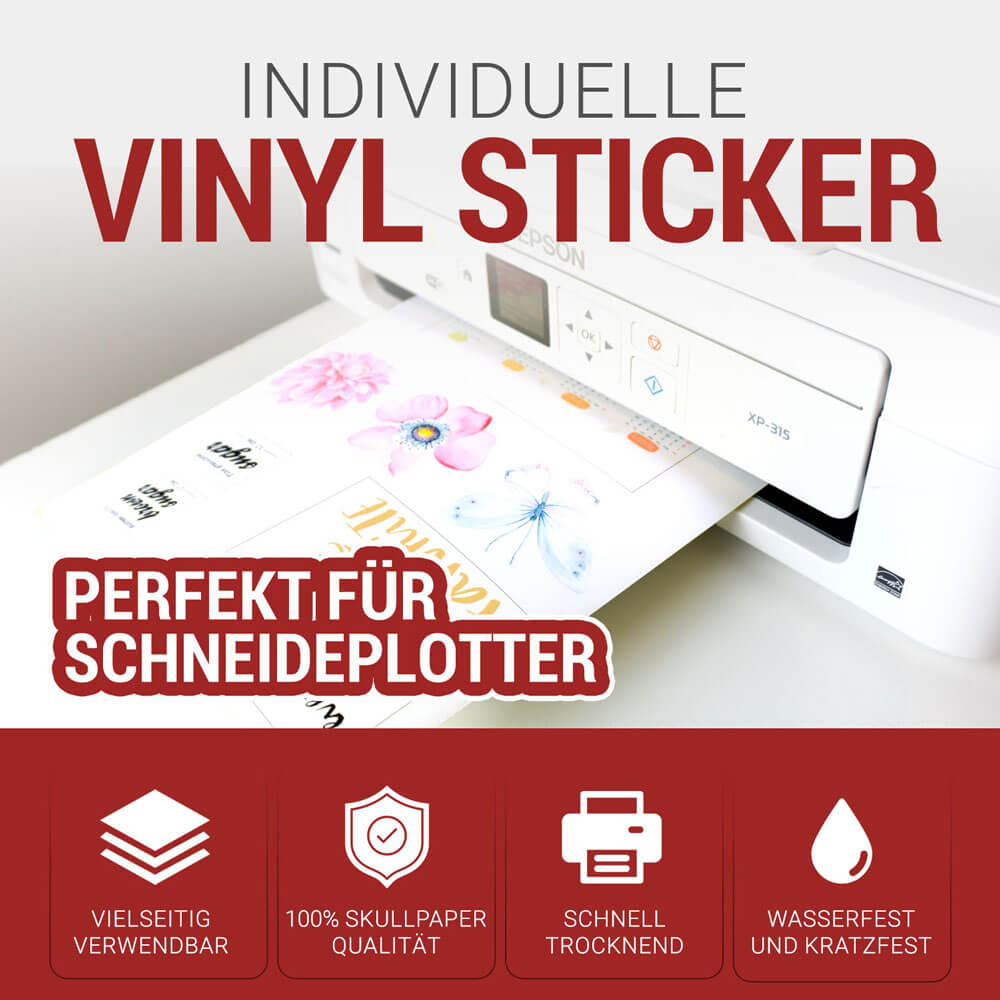 Aufkleber-Folie transparent Inkjet