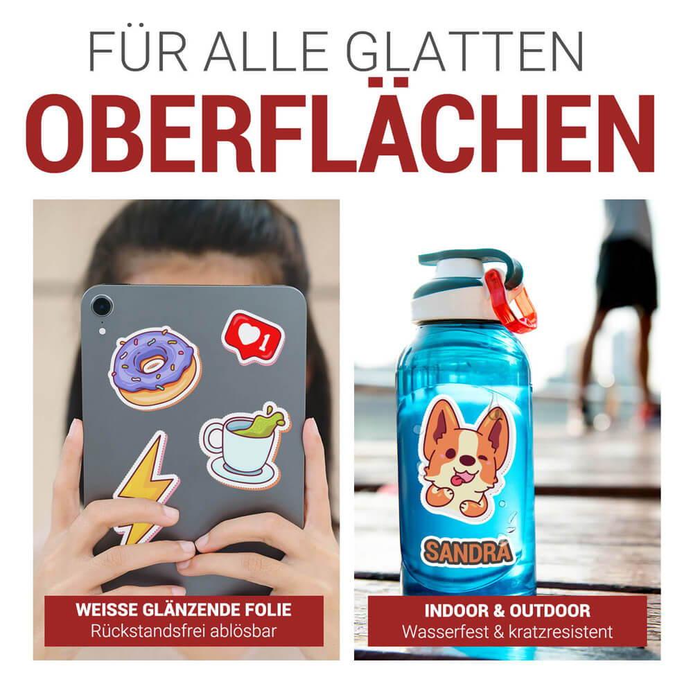 Aufkleber-Folie weiss Inkjet