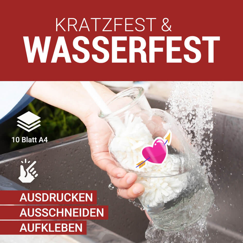 Aufkleber-Folie weiss Inkjet