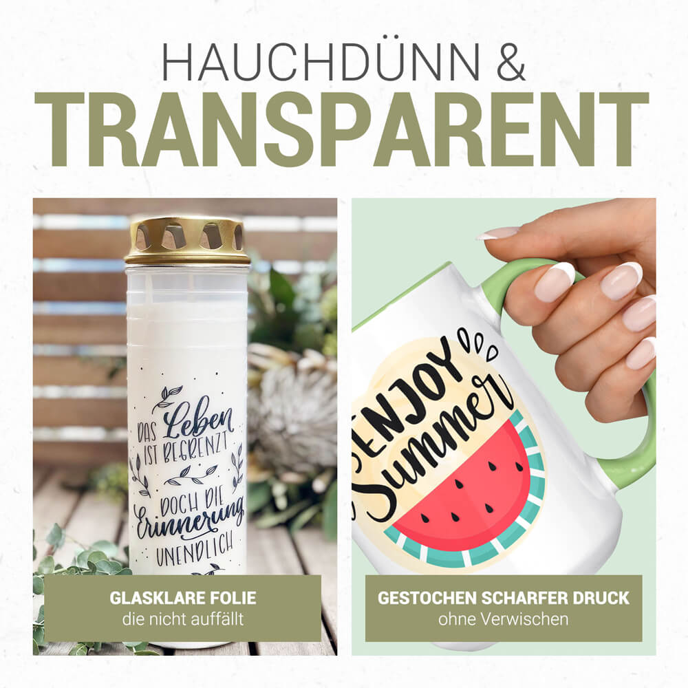 Water slide film transparent inkjet