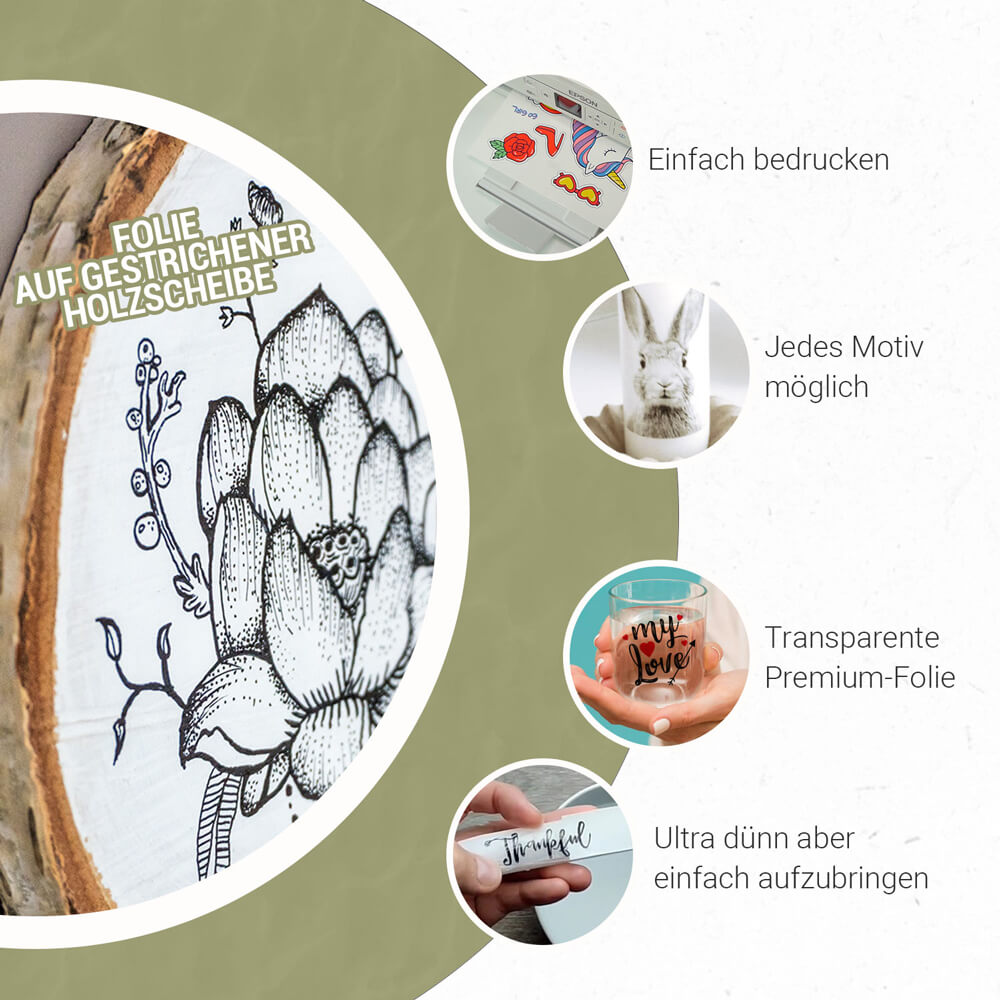 Water slide film transparent inkjet