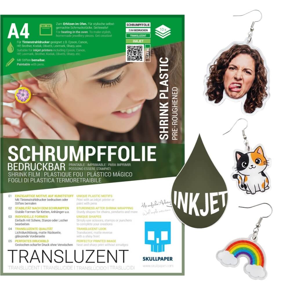 Shrink film translucent inkjet