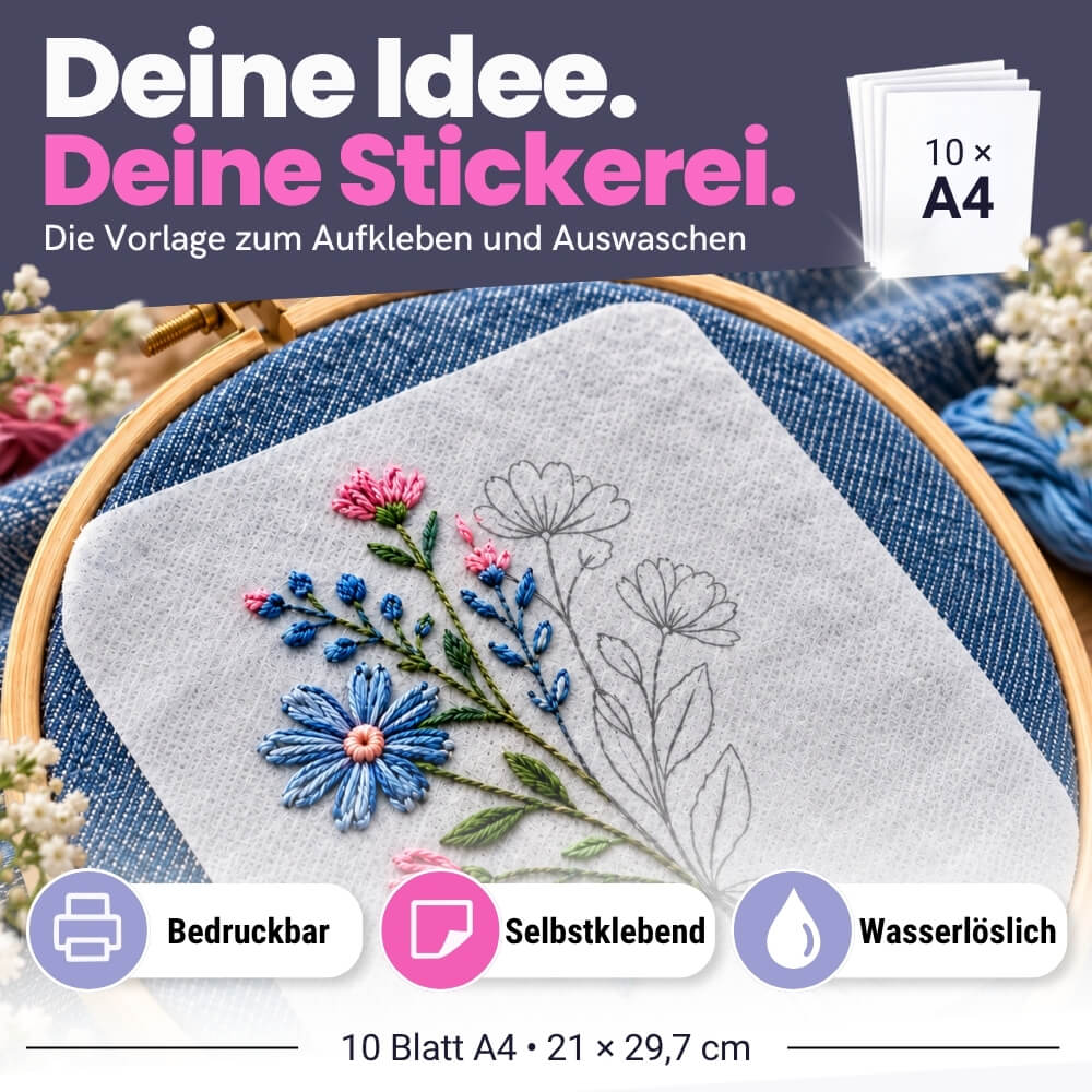 NEU: Stickvlies Inkjet/Laser