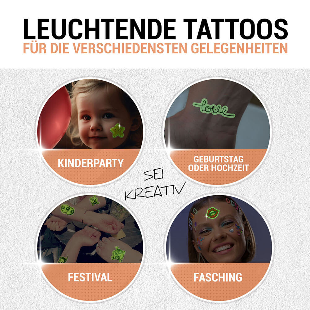 Leuchttattoo-Transferfolie Laser