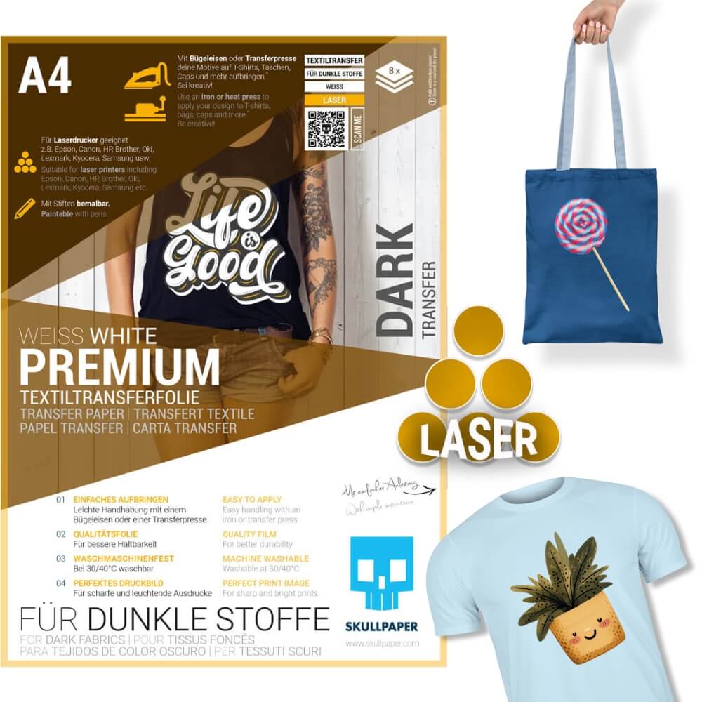 Transferfolie FÜR DUNKLE STOFFE Laser