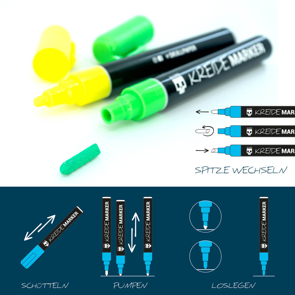 KreideMarker Set 12+