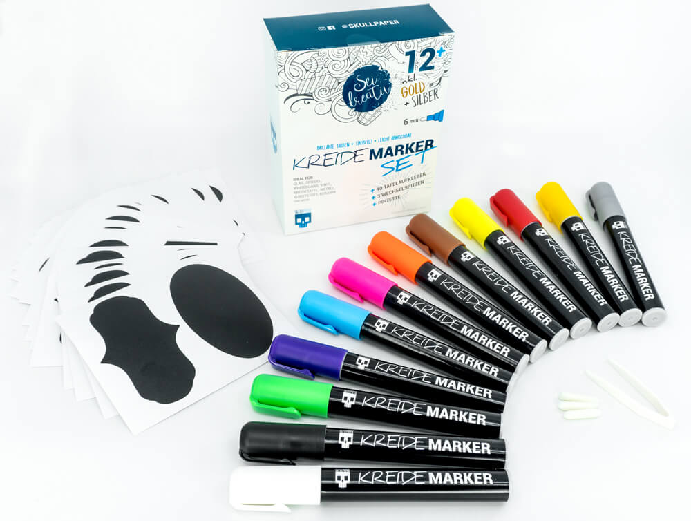 Chalk marker set 12+