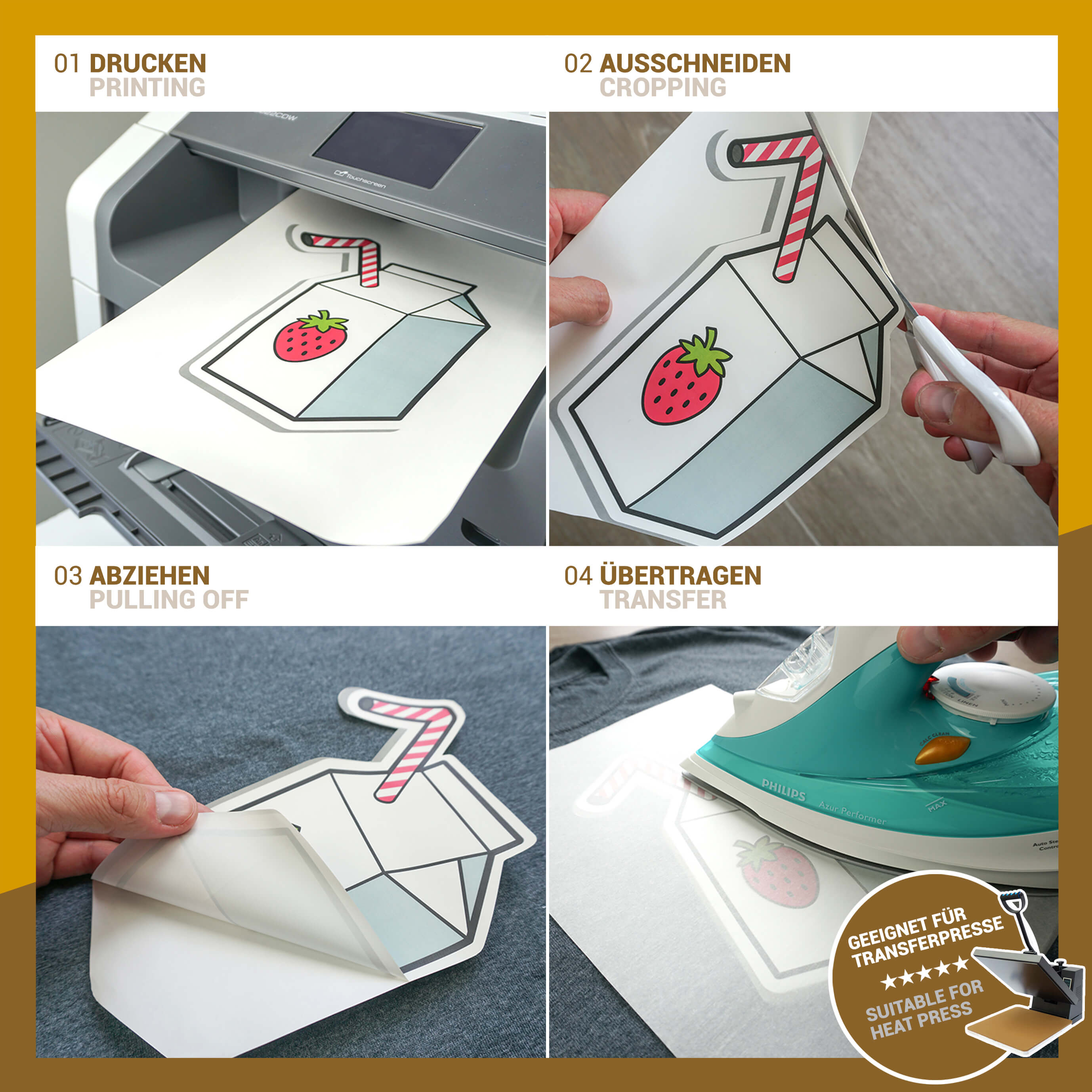 Transferfolie FÜR DUNKLE STOFFE Laser