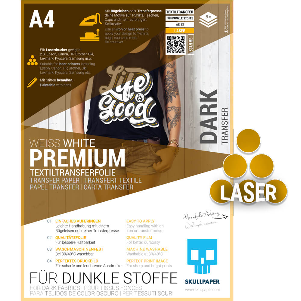 Transferfolie FÜR DUNKLE STOFFE Laser