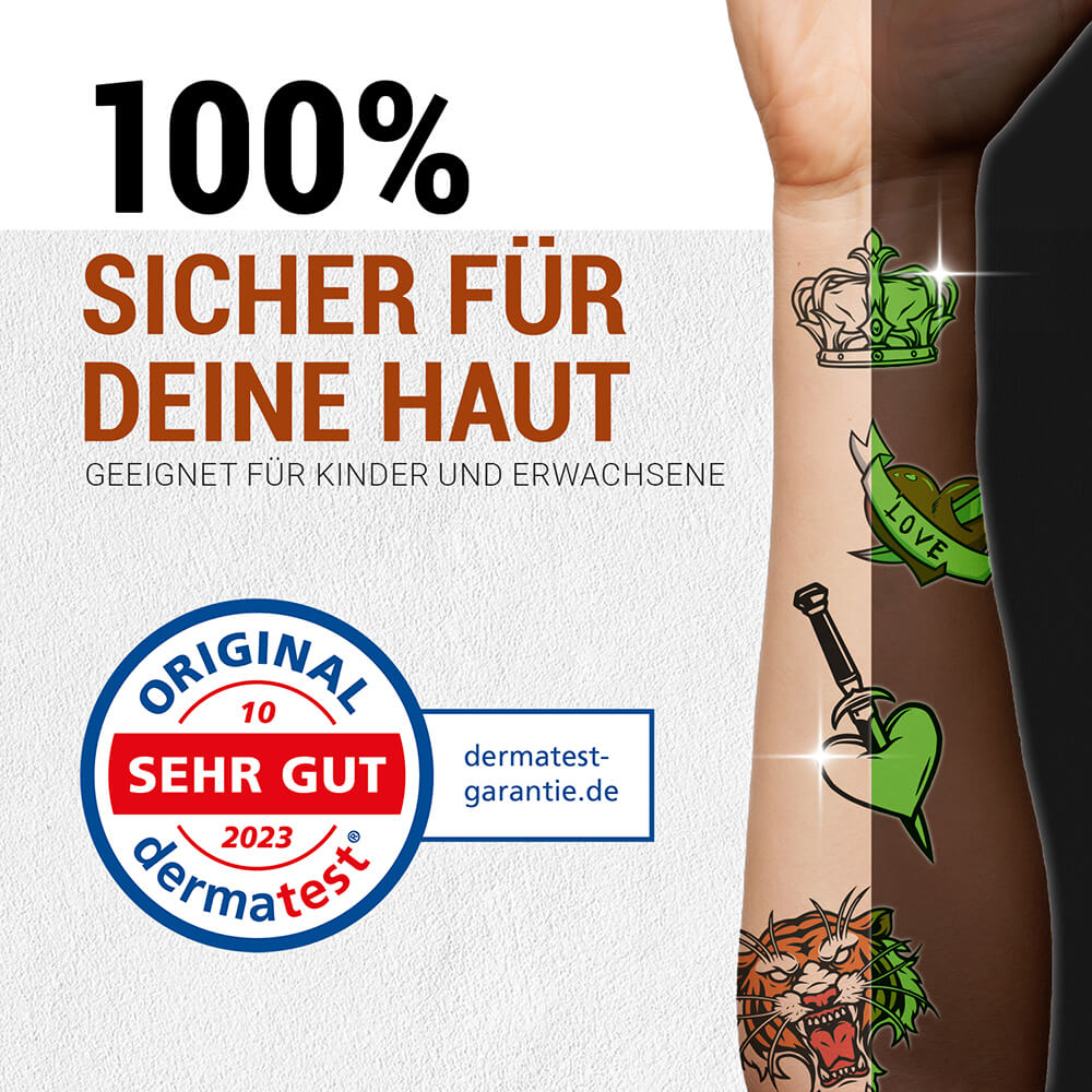 Luminous tattoo transfer film inkjet
