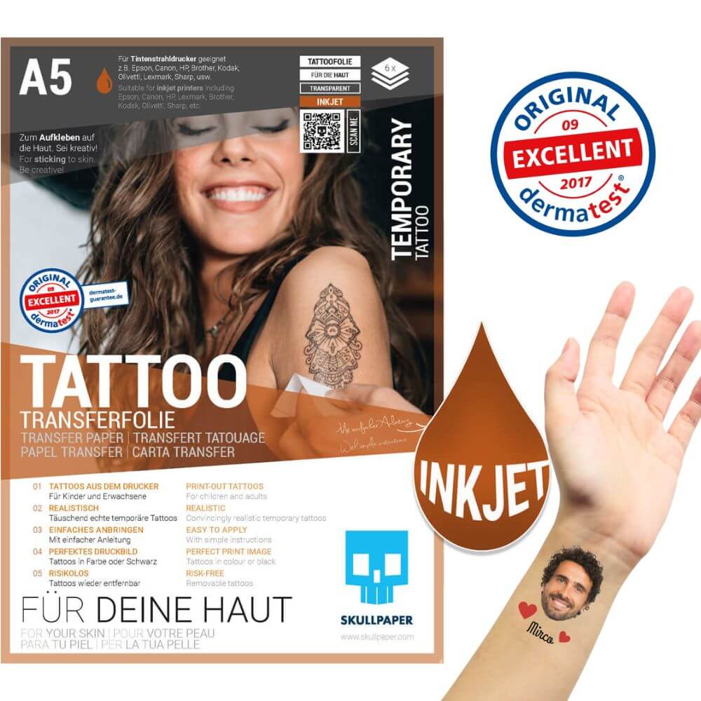 Tattoo-Transferfolie Inkjet